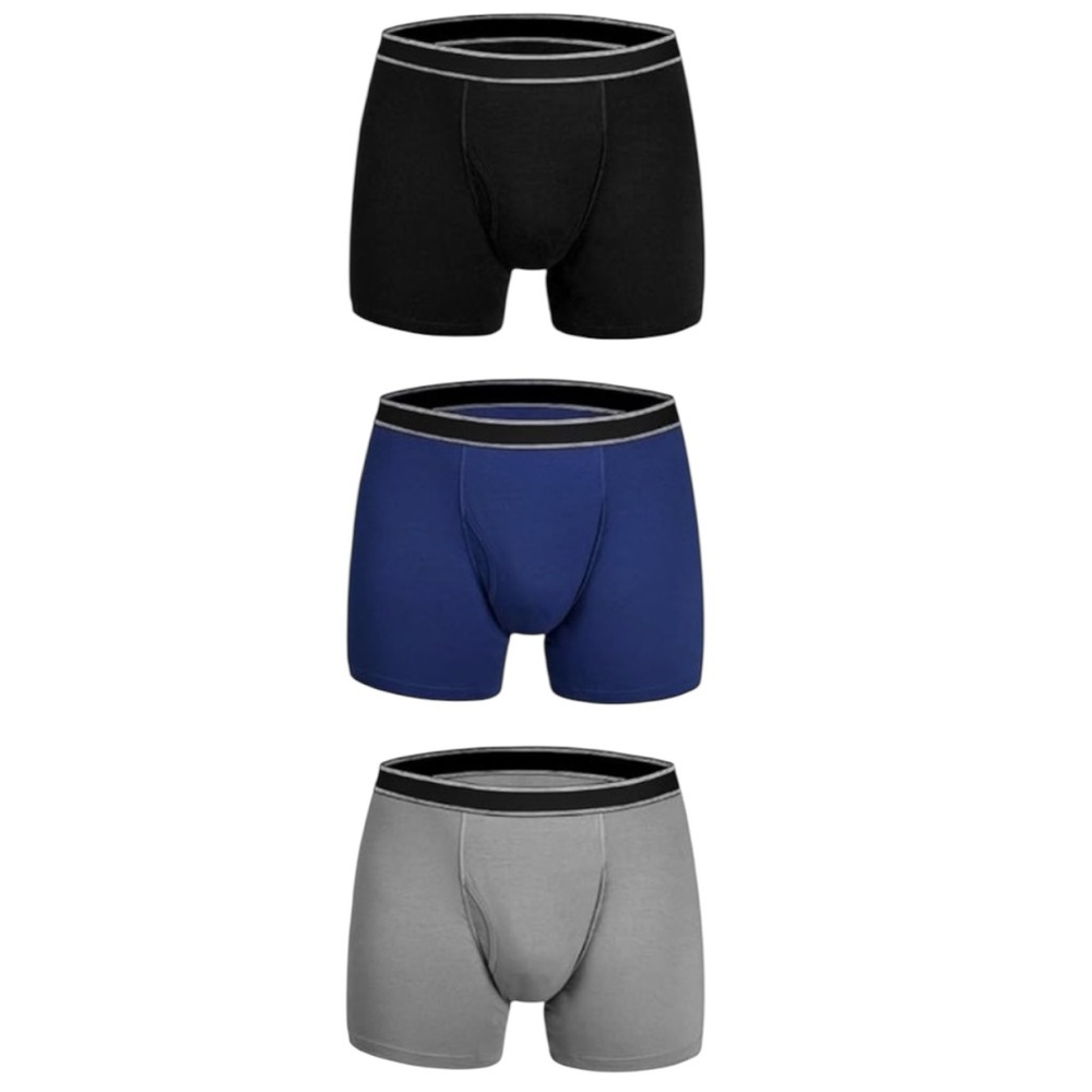 NWT TIICHOO Washable Incontinence Underwear Men Cotton Boxer Briefs 100ml 3pk